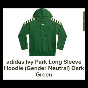 Adidas Ivy Park Drip Collection Green Hoodie